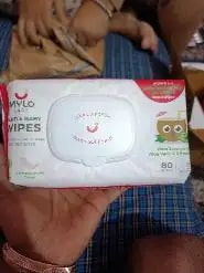 Gentle Baby Wipes With Lid - Organic Coconut Oil, Neem, Aloe Vera and Vitamin E | 98% Pure Water | Dermatologically Tested (Pack of 6) - 72 Wipes Per Pack
