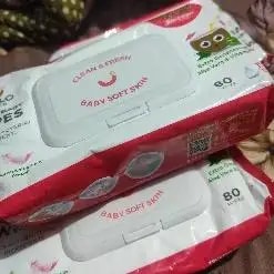 Gentle Baby Wipes With Lid - Organic Coconut Oil, Neem, Aloe Vera and Vitamin E | 98% Pure Water | Dermatologically Tested (Pack of 6) - 72 Wipes Per Pack