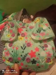 Adjustable Washable & Reusable Cloth Diaper With Dry Feel, Absorbent Insert Pad (3M-3Y) Prevents Rashes - Floral Spring - Pack of 1