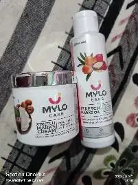 Stretch Marks Kit - Removes Scars | Made with Natural Ingredients | Tightens Skin - (1 Stretch Mark Oil - 100 ml, 2 Stretch Marks Cream - 100ml each)