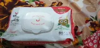 Gentle Baby Wipes With Lid - Organic Coconut Oil, Neem, Aloe Vera and Vitamin E | 98% Pure Water | Dermatologically Tested (Pack of 6) - 72 Wipes Per Pack
