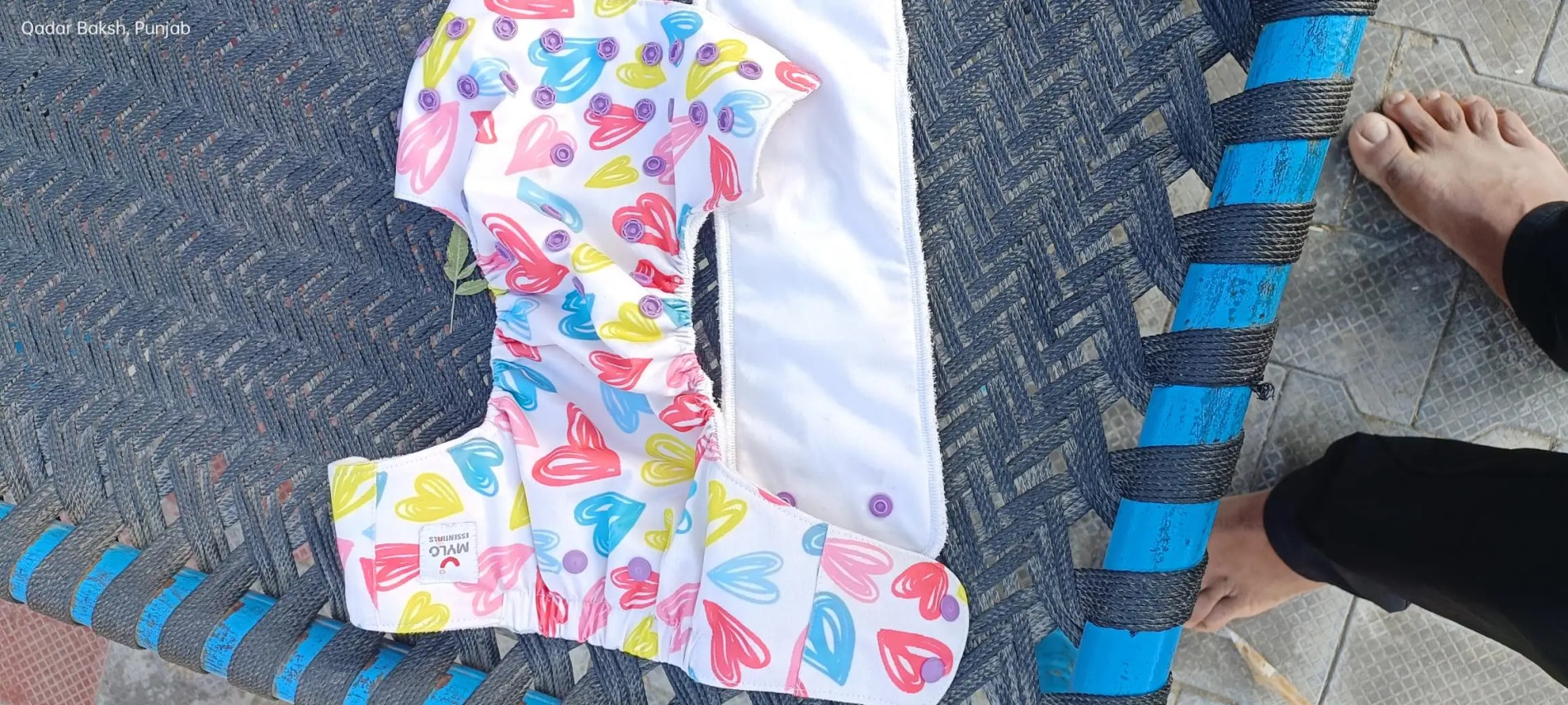 Adjustable Washable & Reusable Cloth Diaper With Dry Feel, Absorbent Insert Pad (3M-3Y) Prevents Rashes - Floral Spring - Pack of 1
