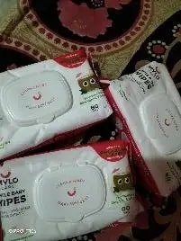 Gentle Baby Wipes With Lid - Organic Coconut Oil, Neem, Aloe Vera and Vitamin E | 98% Pure Water | Dermatologically Tested (Pack of 6) - 72 Wipes Per Pack