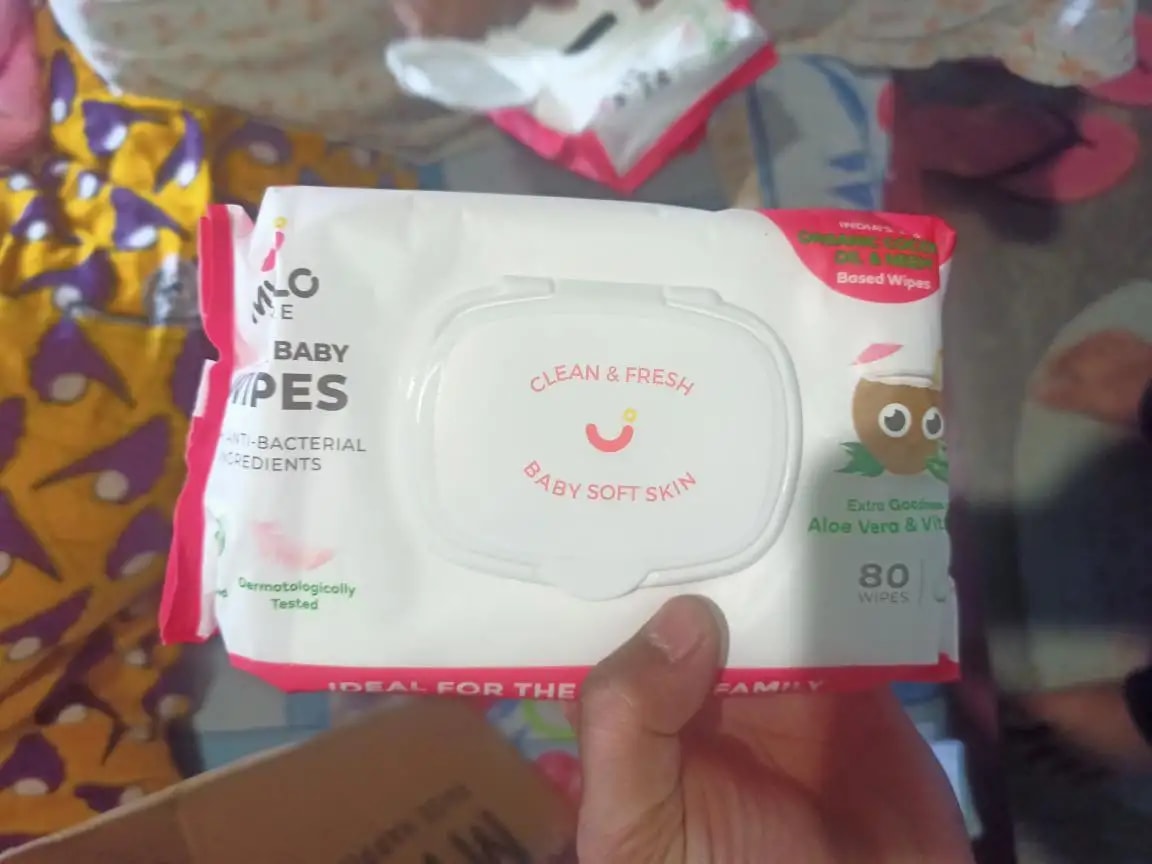 Gentle Baby Wipes With Lid - Organic Coconut Oil, Neem, Aloe Vera and Vitamin E | 98% Pure Water | Dermatologically Tested (Pack of 6) - 72 Wipes Per Pack