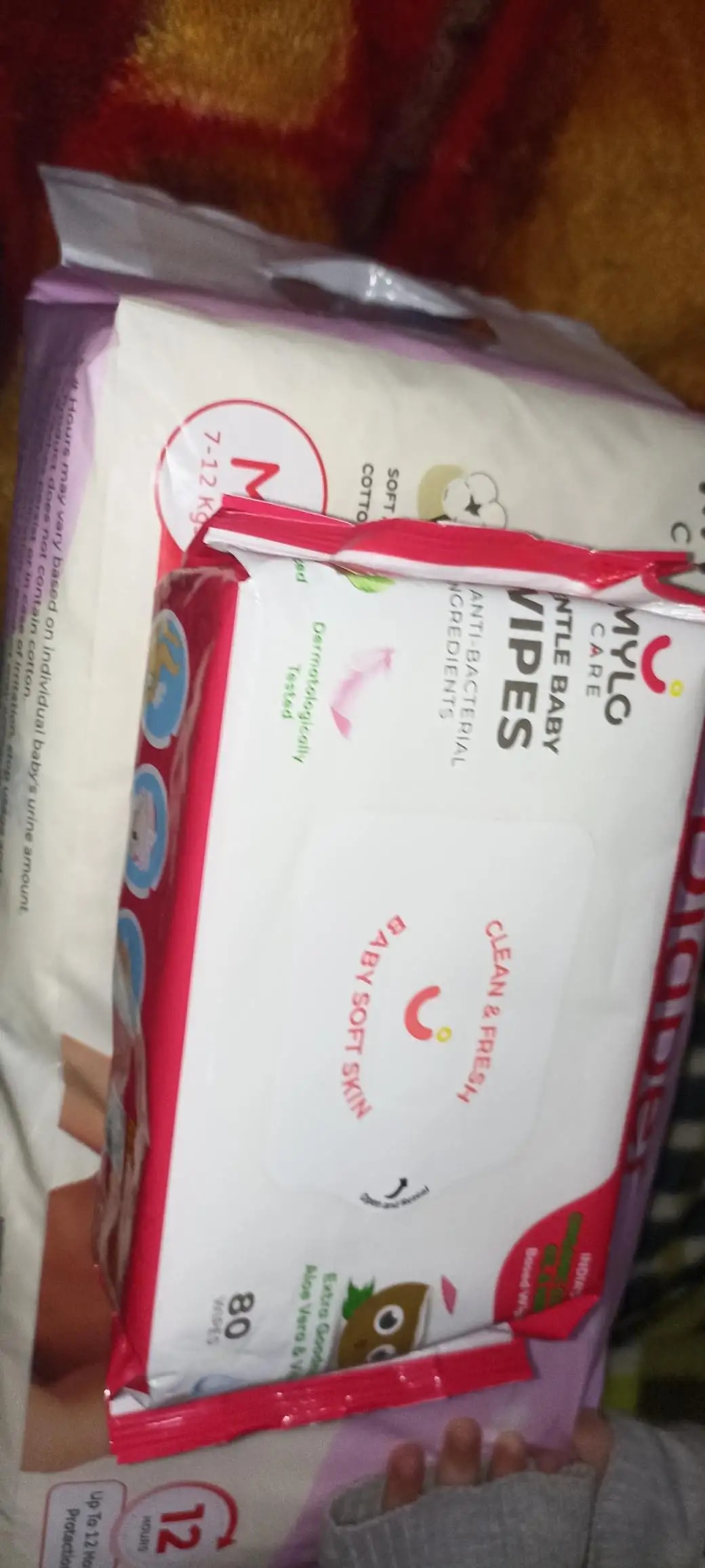 Mylo Baby New Born Diaper Pants | Up to 5Kgs | with Wetness Indicator | 92 Count