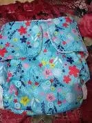 Adjustable Washable & Reusable Cloth Diaper With Dry Feel, Absorbent Insert Pad (3M-3Y) Prevents Rashes - Floral Spring - Pack of 1