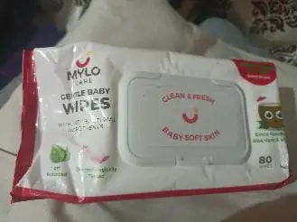 Gentle Baby Wipes With Lid - Organic Coconut Oil, Neem, Aloe Vera and Vitamin E | 98% Pure Water | Dermatologically Tested (Pack of 6) - 72 Wipes Per Pack