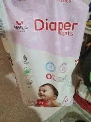 Mylo Baby New Born Diaper Pants | Up to 5Kgs | with Wetness Indicator | 92 Count