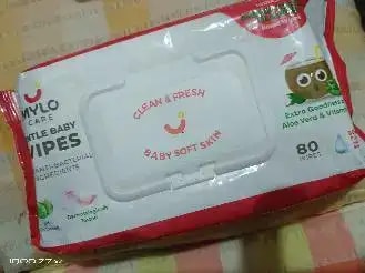 Gentle Baby Wipes With Lid - Organic Coconut Oil, Neem, Aloe Vera and Vitamin E | 98% Pure Water | Dermatologically Tested (Pack of 6) - 72 Wipes Per Pack