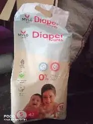 Mylo Baby New Born Diaper Pants | Up to 5Kgs | with Wetness Indicator | 92 Count