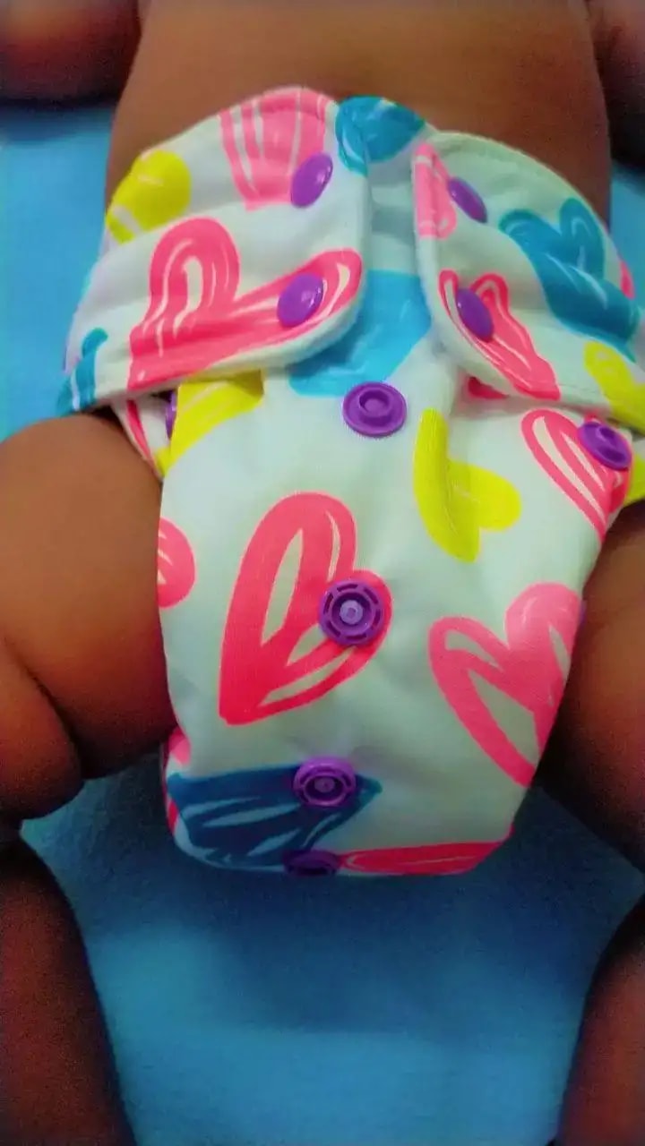 Adjustable Washable & Reusable Cloth Diaper With Absorbent Insert Pad (3M-3Y) | Oeko-Tex Certified | Prevents Rashes - Floral Spring & Rainbow - Pack of 2