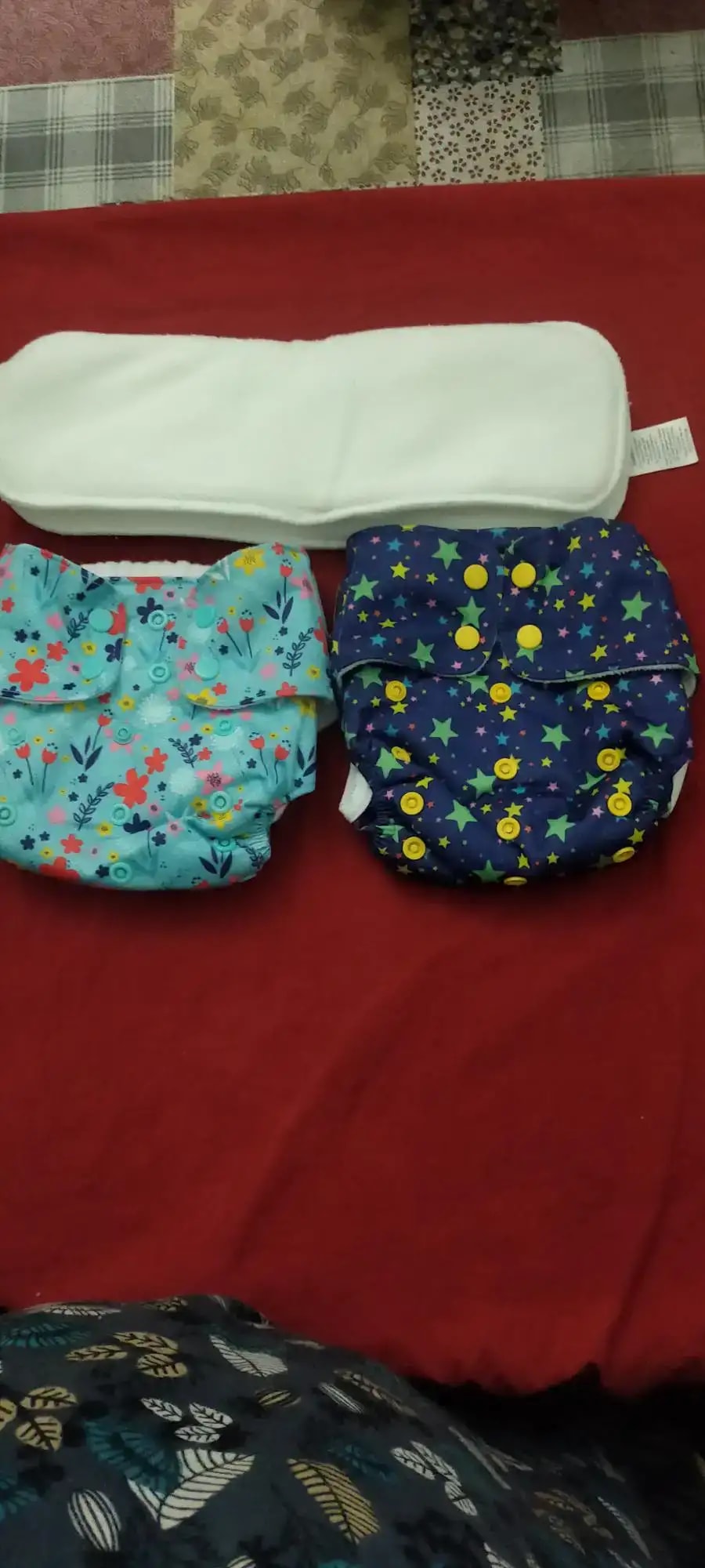 Adjustable Washable & Reusable Cloth Diaper With Absorbent Insert Pad (3M-3Y) | Oeko-Tex Certified | Prevents Rashes - Floral Spring & Rainbow - Pack of 2