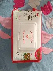 Gentle Baby Wipes With Lid - Organic Coconut Oil, Neem, Aloe Vera and Vitamin E | 98% Pure Water | Dermatologically Tested (Pack of 6) - 72 Wipes Per Pack