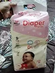 Mylo Baby New Born Diaper Pants | Up to 5Kgs | with Wetness Indicator | 92 Count