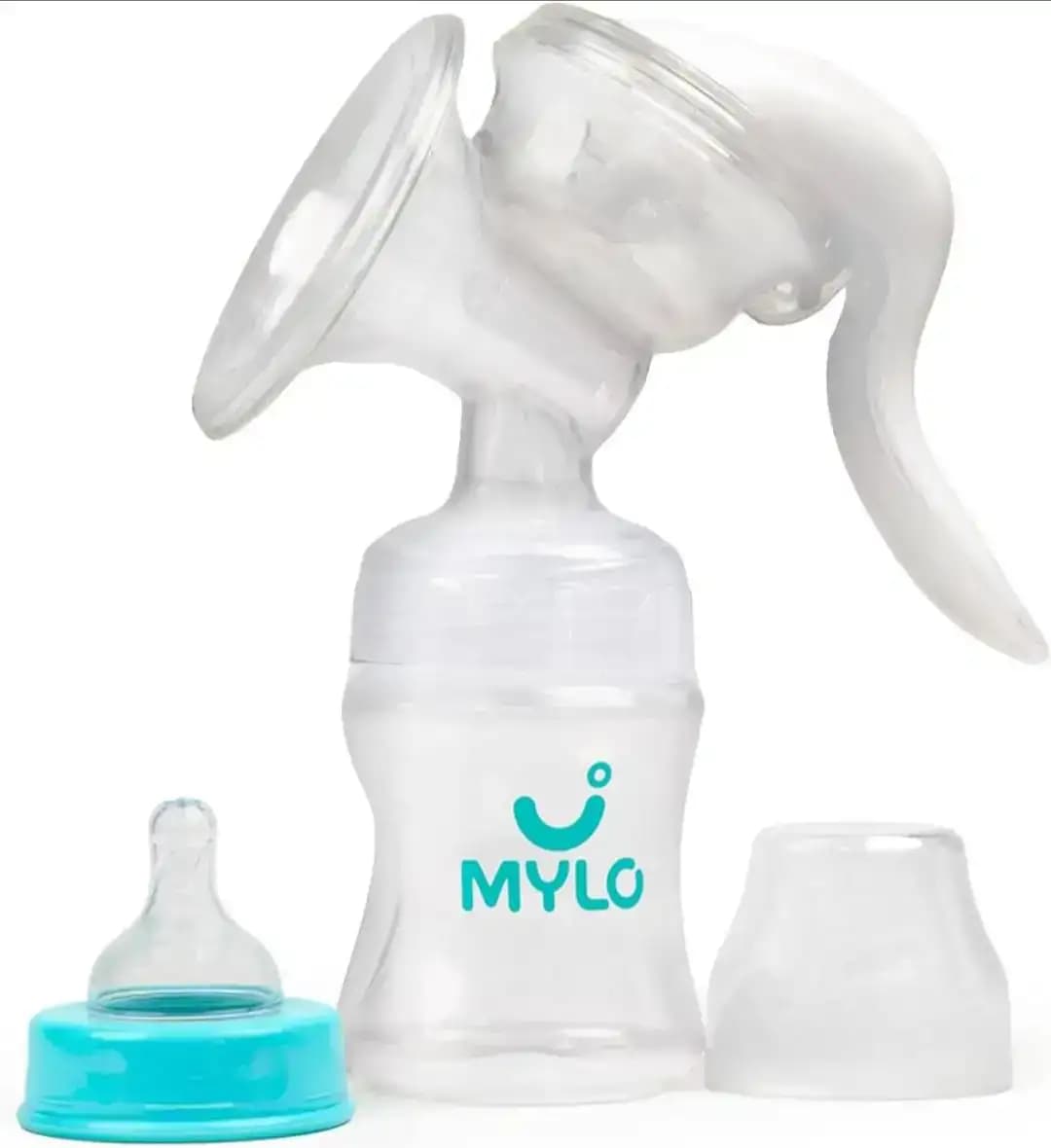 Manual Breast Pump For Feeding Mothers | Anti Colic & BPA Free | Compact & Lightweight | Easy to hold | Easy to Clean | With Bottle (150 ml)