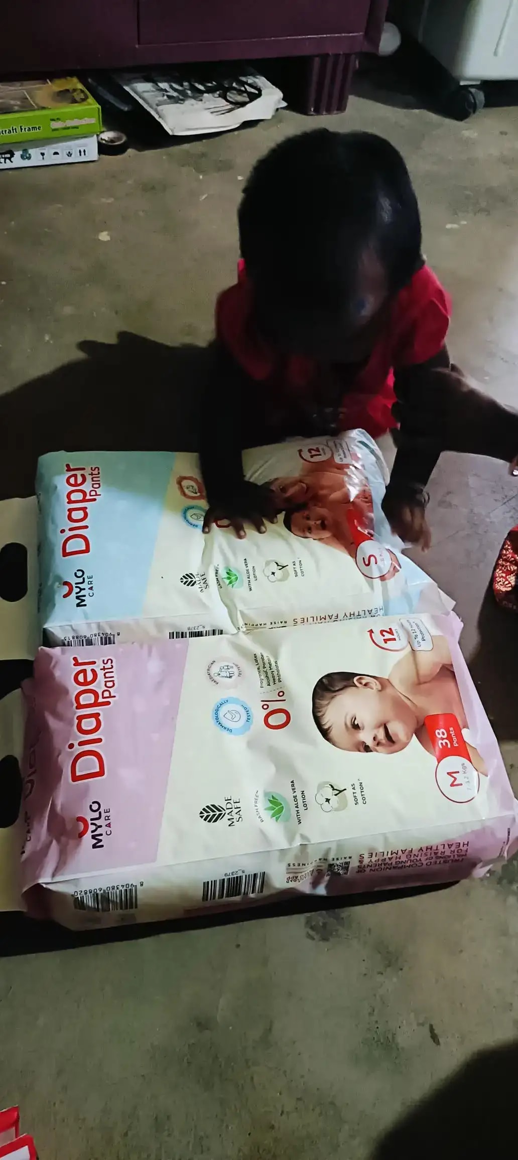 Mylo Baby New Born Diaper Pants | Up to 5Kgs | with Wetness Indicator | 92 Count