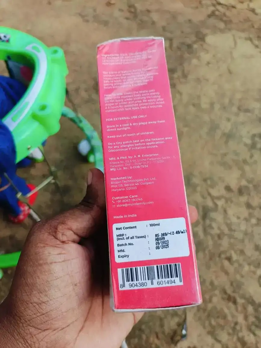 Baby Mosquito Spray | 100% Natural Ingredients | Protects Against Dengue, Malaria, Chikungunya | 100 ml - Pack of 2