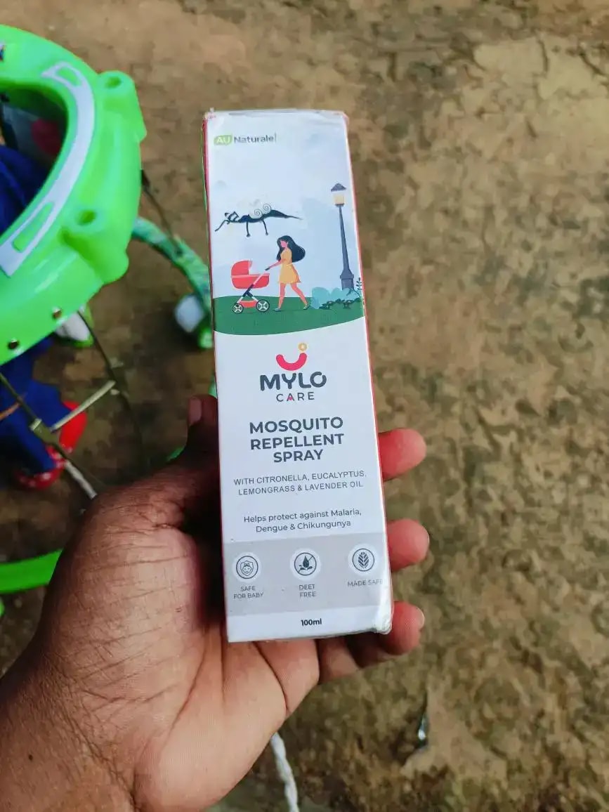 Baby Mosquito Spray | 100% Natural Ingredients | Protects Against Dengue, Malaria, Chikungunya | 100 ml - Pack of 2