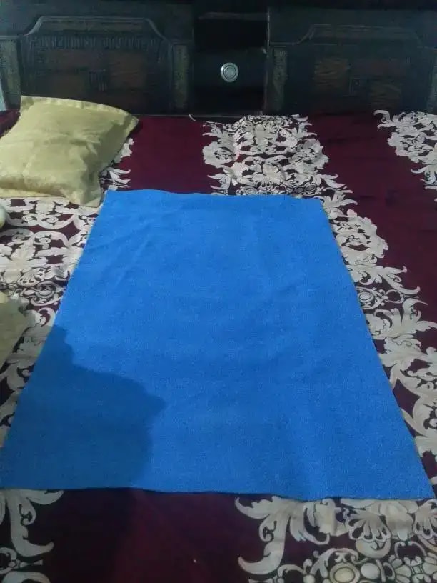 Waterproof Extra Absorbent Baby Dry Sheet & Bed Protector | Guards Against Spills, Stains & Nappy Leaks | Foldable & Portable - Navy Blue - M