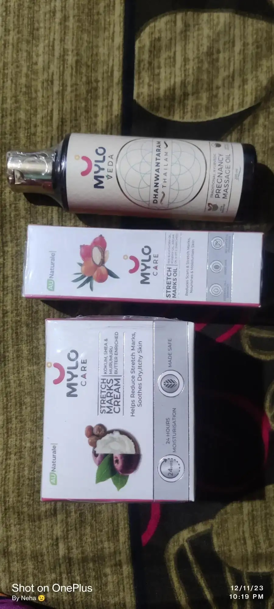 Stretch Marks Oil With Sea Buckthorn, Rosehip, Argan & Coconut Oil | Scars & Stretch Mark Lightening | Natural Skin Care Solution for Pregnant Women - 100ml