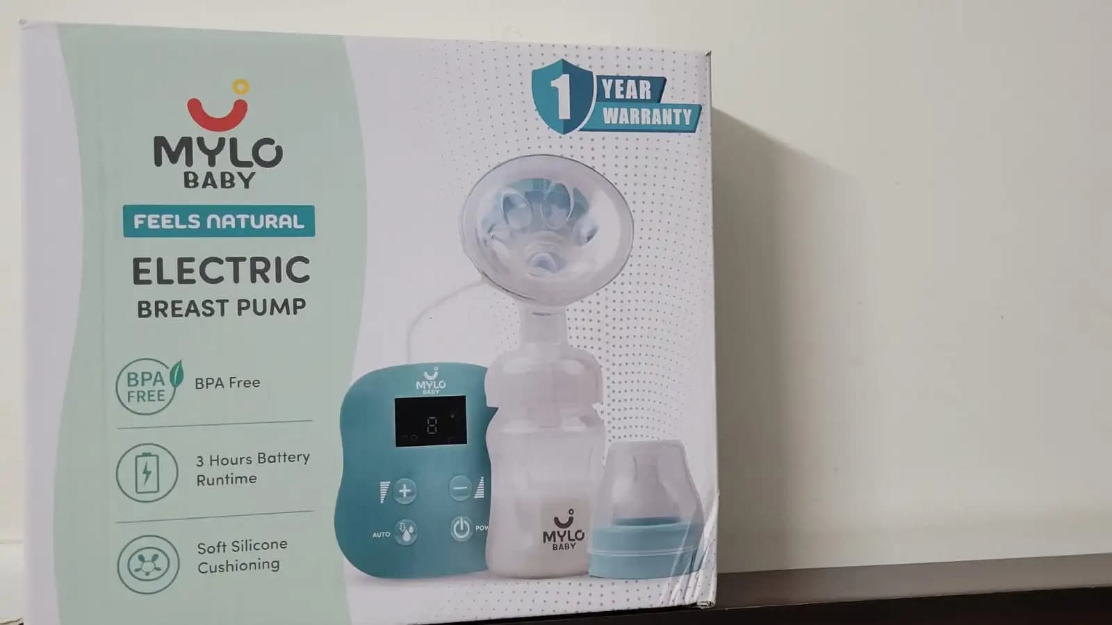 Electric Breast Pump | BPA Free | 3 Hours Battery Runtime | Soft Silicone Cushioning | Portable | 9 Level Intensity Adjustment