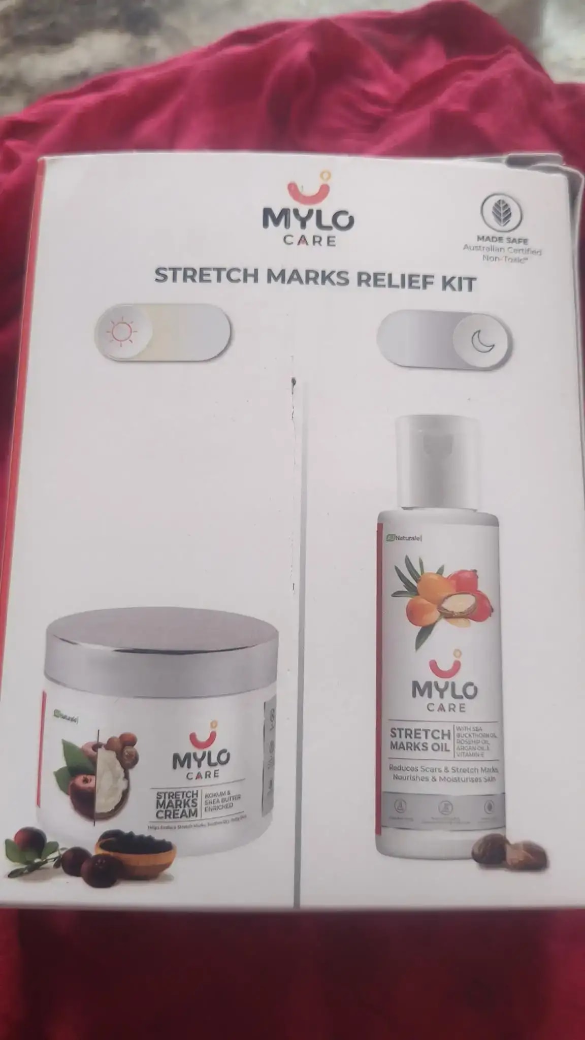 Stretch Marks Kit - Removes Scars | Made with Natural Ingredients | Tightens Skin - (1 Stretch Mark Oil - 100 ml, 2 Stretch Marks Cream - 100ml each)
