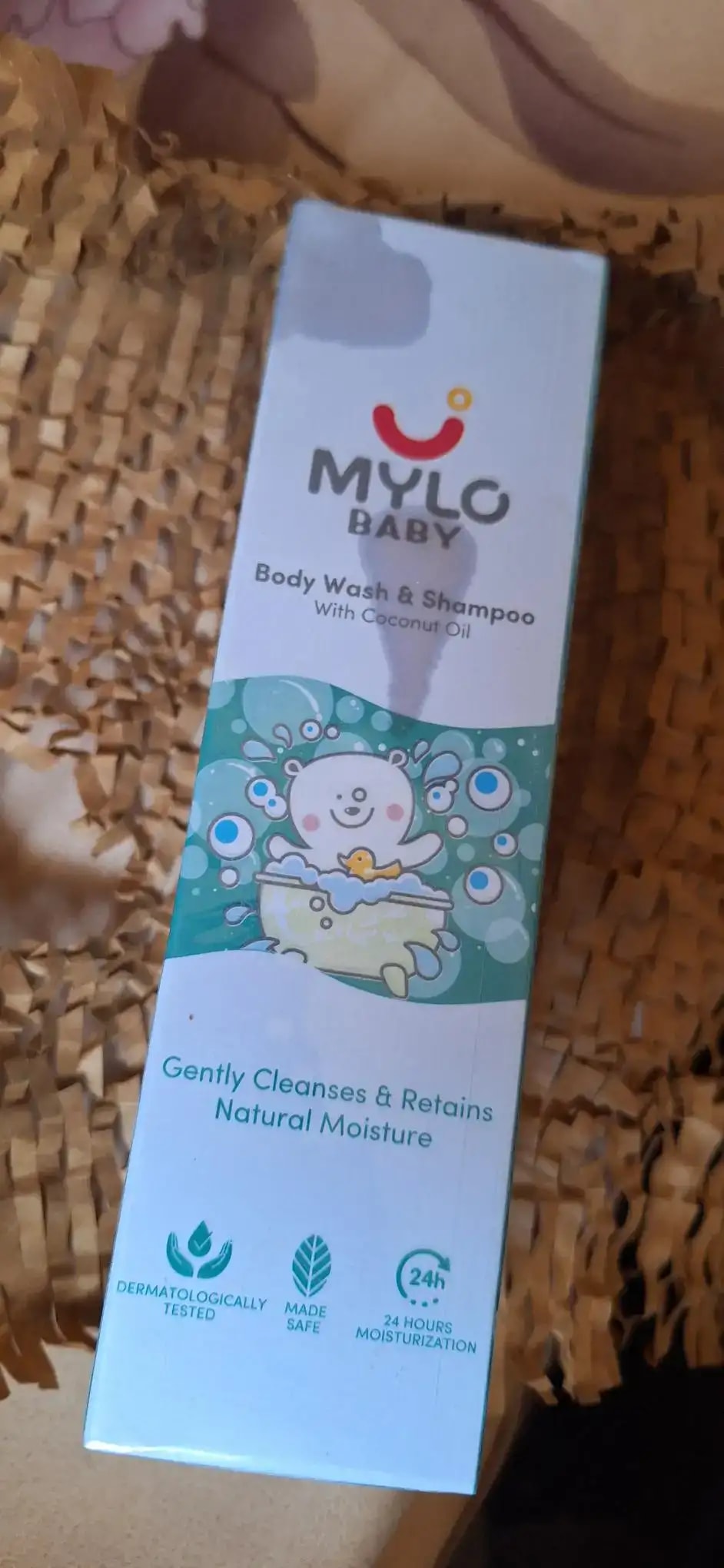 Baby Bath Essentials - Baby Body Wash & Shampoo (200 ml) and Mylo Care Baby Lotion (200 ml) | Tear Free Formulation | 24 Hours Moisturization