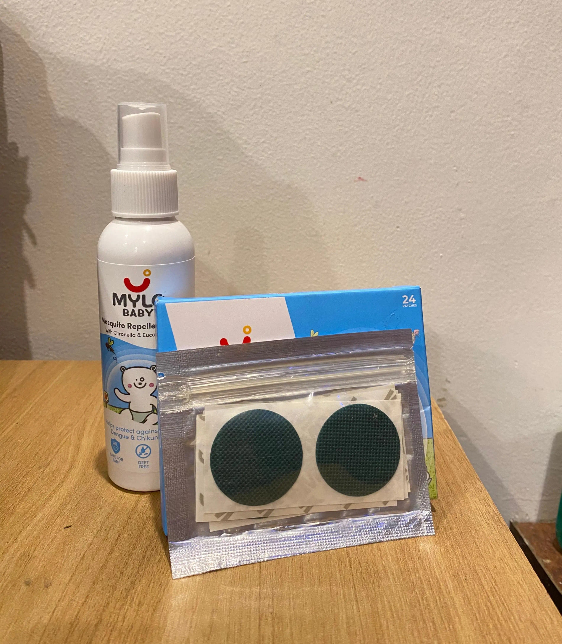 Baby Mosquito Spray (100 ml) & Mosquito Patches for Kids (24 Patches) | 100% Natural Ingredients | Protect Against Dengue, Malaria, Chikungunya | 12 Hour Protection
