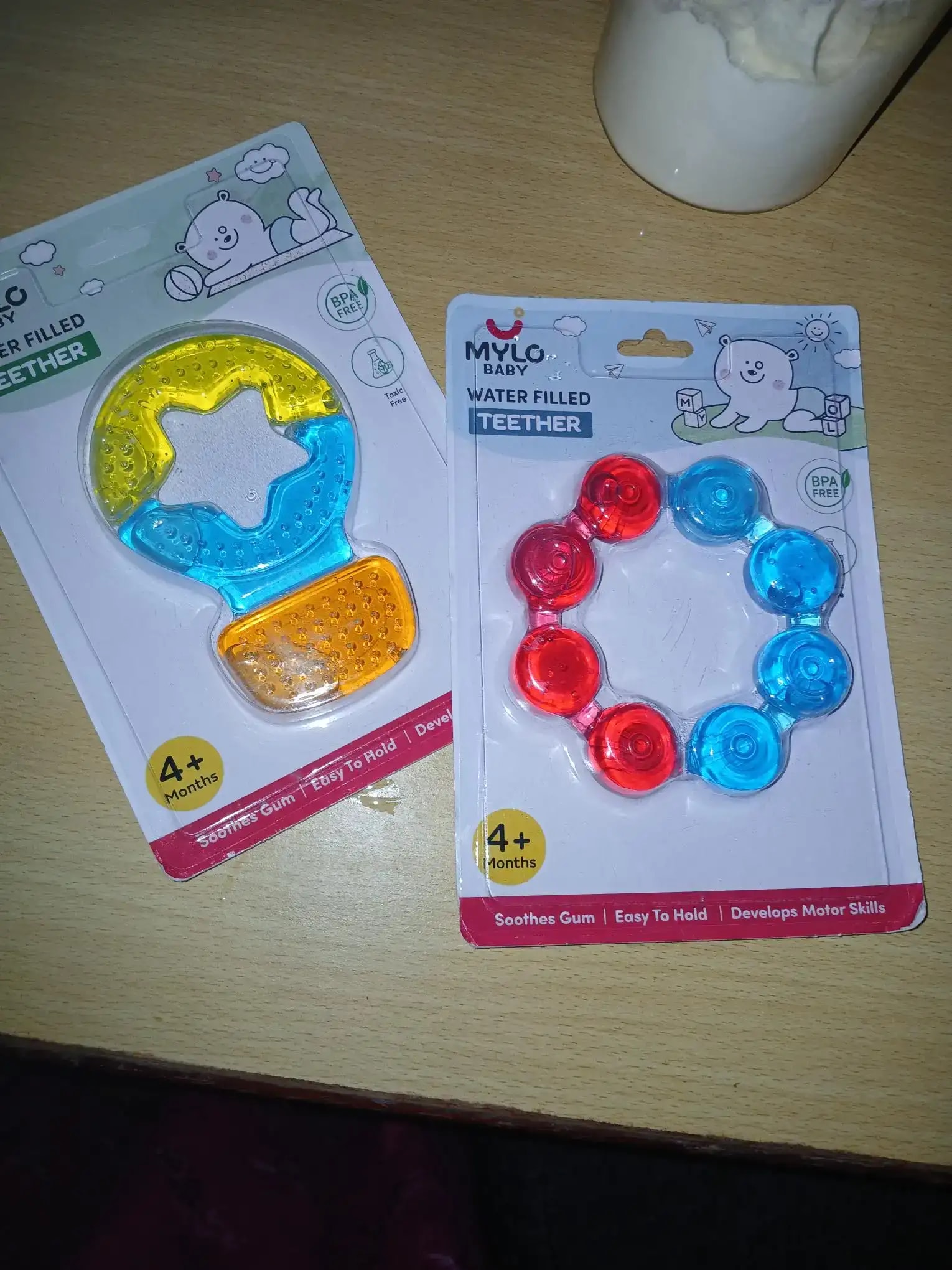 Teether for Kids | Relieves Sore Teething Gums | BPA Free, Food Grade & Non Toxic | ISI Marked | Easy to Hold | Pack of 4 - 2 Ring + 2 Hot Air Balloon