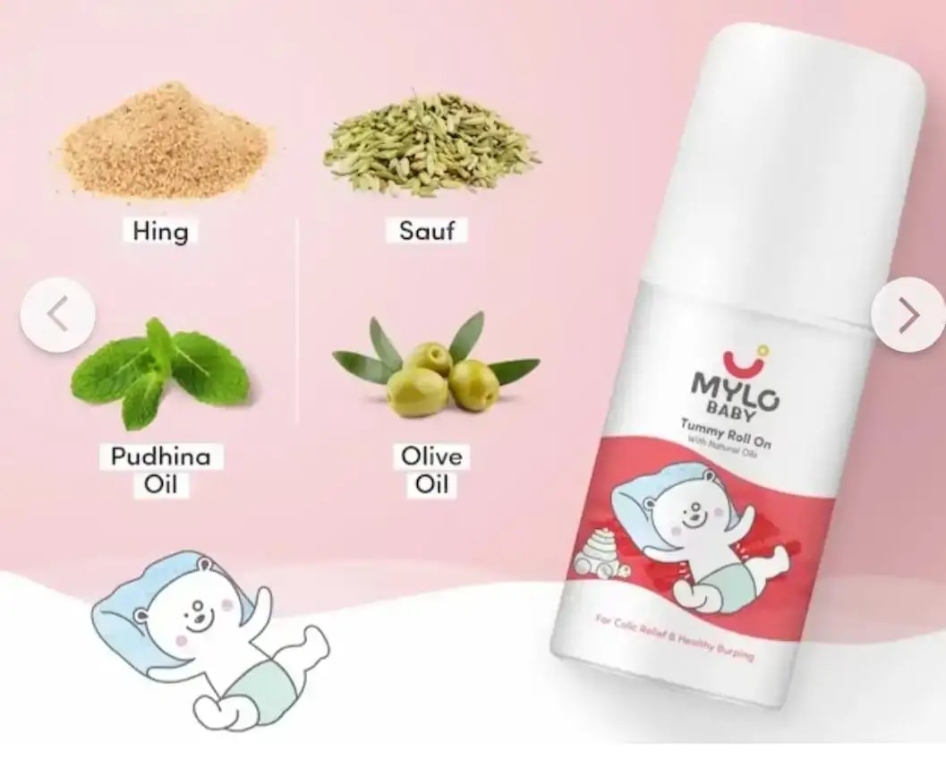 Tummy Roll On For Baby | Made Safe Australia Certified | Relieves Gas & Colic | Promotes Healthy Burping | Reduces Acid Reflux | 40 ml