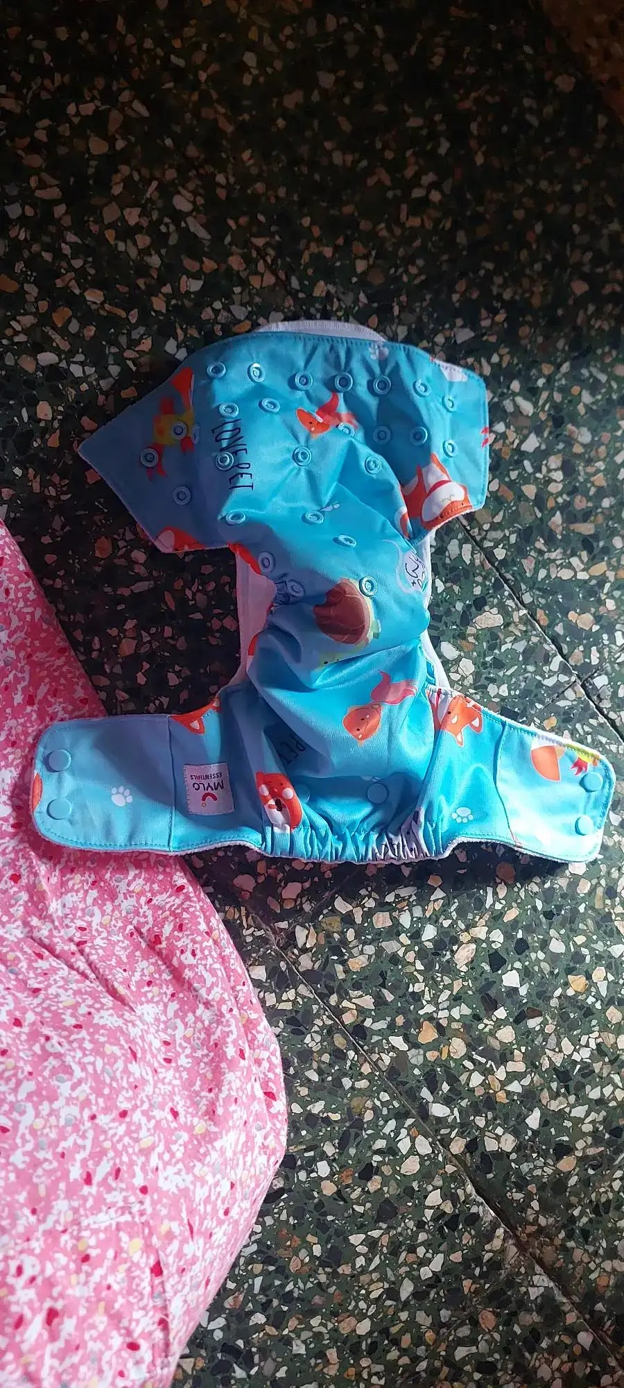 Adjustable Washable & Reusable Cloth Diaper With Dry Feel, Absorbent Insert Pad (3M-3Y) Prevents Rashes - Floral Spring - Pack of 1