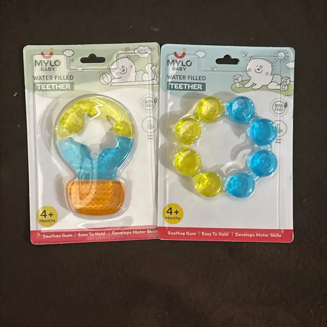 Teether for Kids | Relieves Sore Teething Gums | BPA Free, Food Grade & Non Toxic | ISI Marked | Easy to Hold | Pack of 4 - 2 Ring + 2 Hot Air Balloon