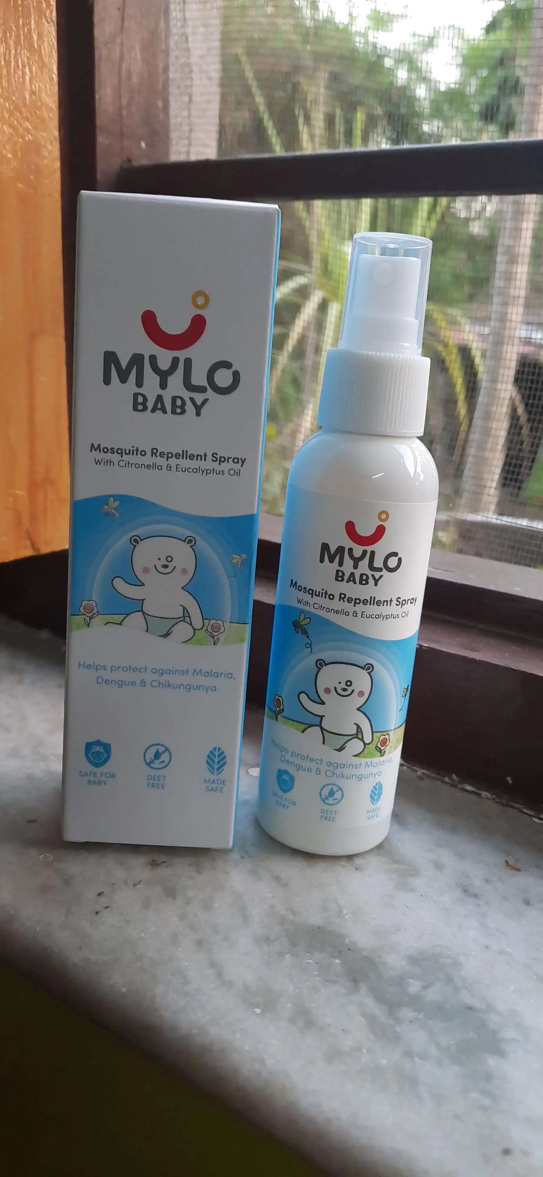 Baby Mosquito Spray | 100% Natural Ingredients | Protects Against Dengue, Malaria, Chikungunya | 100 ml - Pack of 2