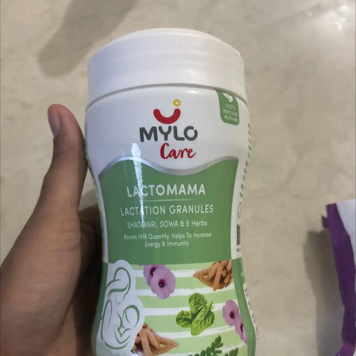 Mylo LactoMama ™ | With Shatavari, Sowa & 5 herbs | Natural Supplement for Boosting Breast Milk | 100% Natural Ingredients | 300g | Pack of 2 | Elaichi