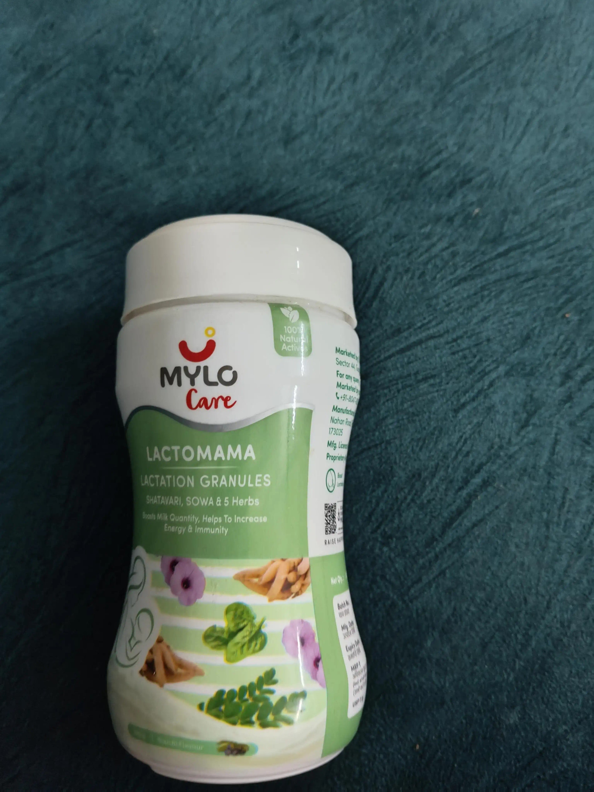 Mylo LactoMama ™ | With Shatavari, Sowa & 5 herbs | Natural Supplement for Boosting Breast Milk | 100% Natural Ingredients | 300g | Pack of 2 | Elaichi