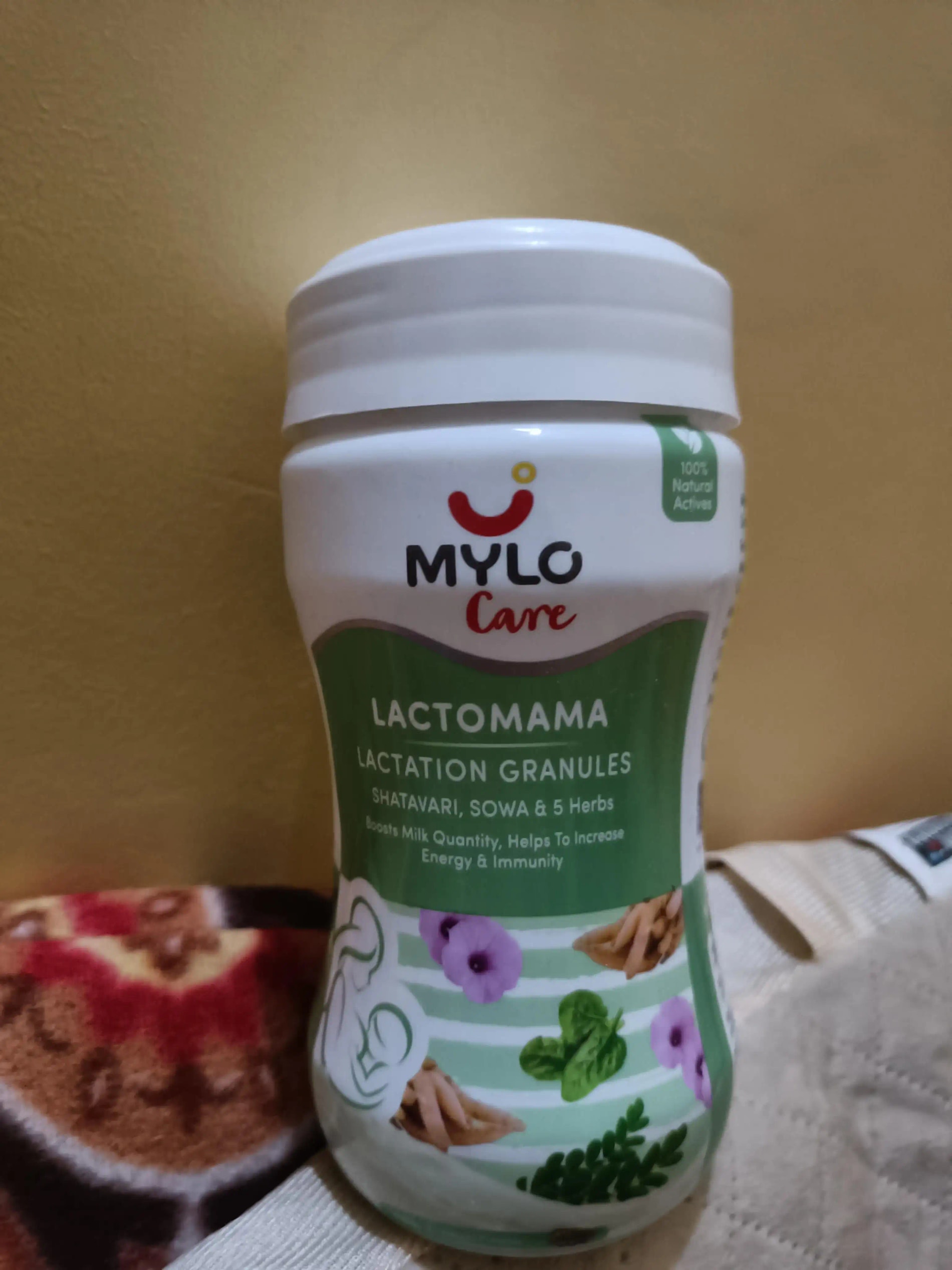 Mylo LactoMama ™ | With Shatavari, Sowa & 5 herbs | Natural Supplement for Boosting Breast Milk | 100% Natural Ingredients | 300g | Pack of 2 | Elaichi
