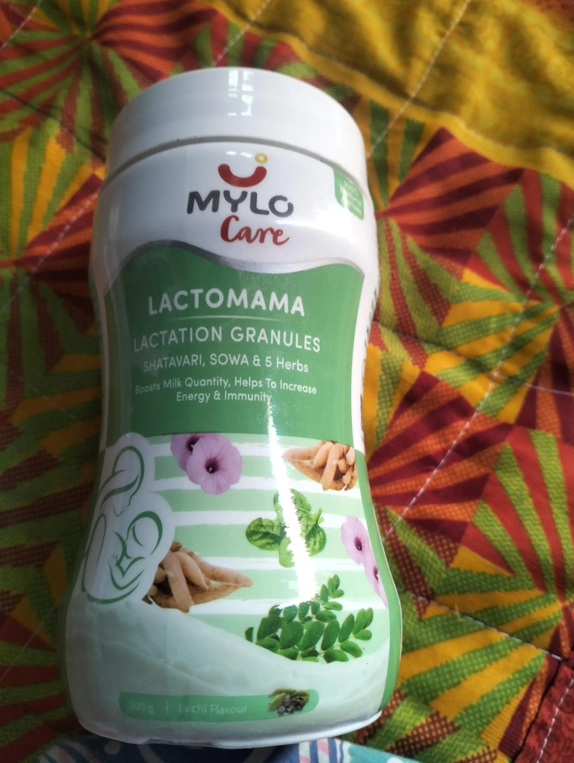 Mylo LactoMama ™ | With Shatavari, Sowa & 5 herbs | Natural Supplement for Boosting Breast Milk | 100% Natural Ingredients | 300g | Pack of 2 | Elaichi