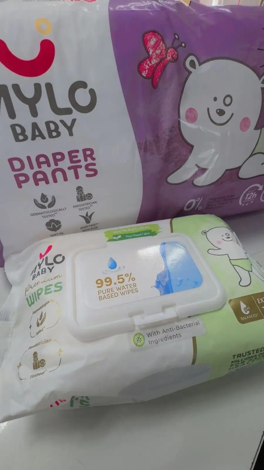 Gentle Baby Wipes With Lid - Organic Coconut Oil, Neem, Aloe Vera and Vitamin E | 98% Pure Water | Dermatologically Tested (Pack of 6) - 72 Wipes Per Pack