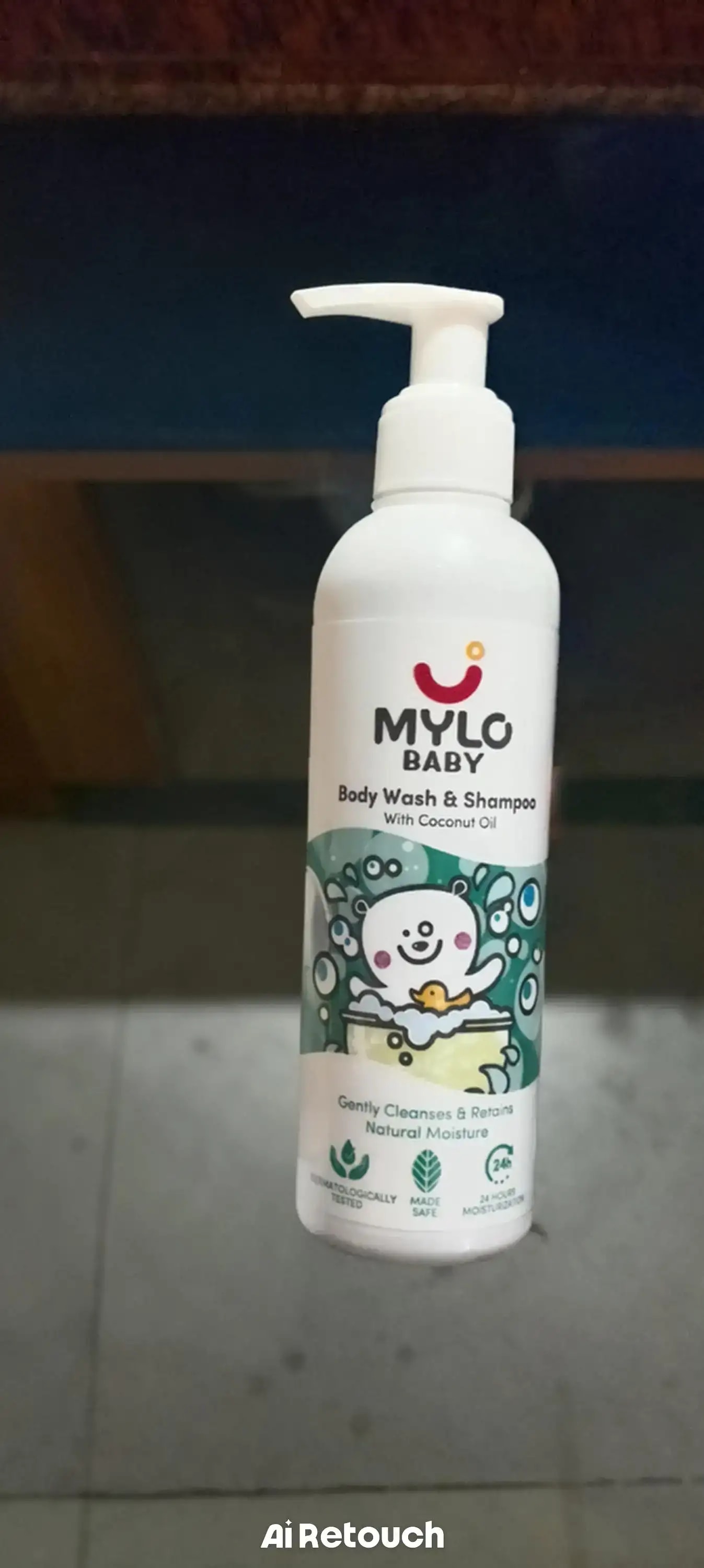 Baby Shampoo and Body Wash | Gentle Cleansing Head-to-Toe | Tear Free Formulation | Retains Natural Moisture | Dermatologically Tested | Made Safe Certified- 200 ml - Pack of 2