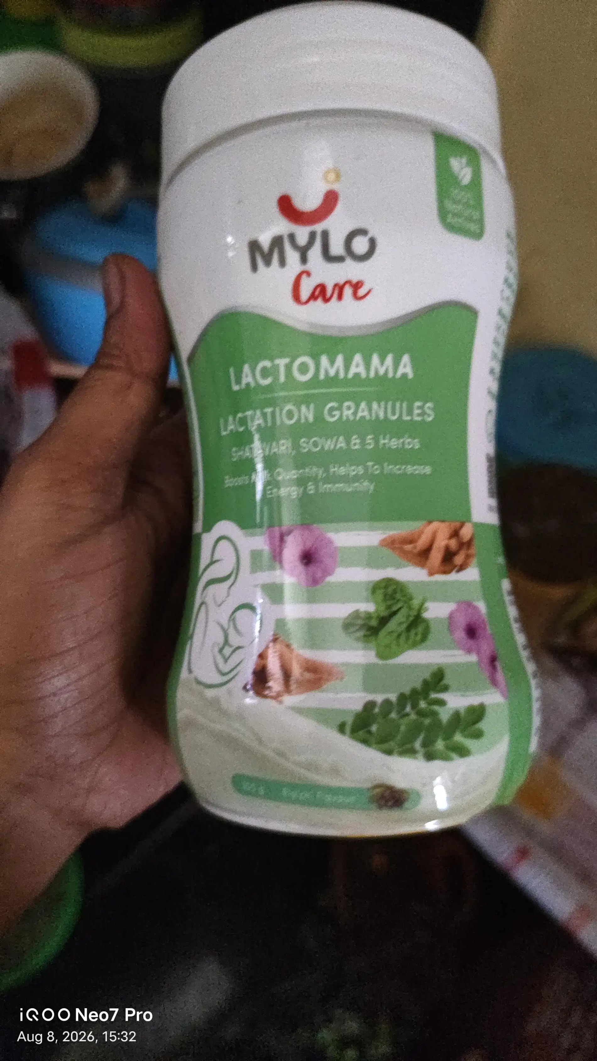 Mylo LactoMama ™ | With Shatavari, Sowa & 5 herbs | Natural Supplement for Boosting Breast Milk | 100% Natural Ingredients | 300g | Pack of 2 | Elaichi