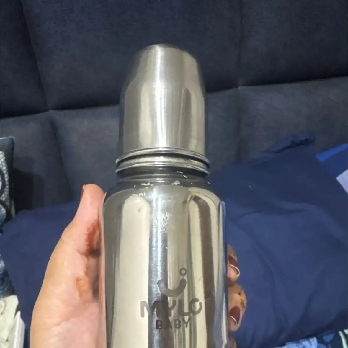 Stainless Steel Feeding Bottle | BPA Free | Anti-Colic | 100% Food Grade | Feels Natural Baby Bottle | Non-toxic Rust Free - 140 ml