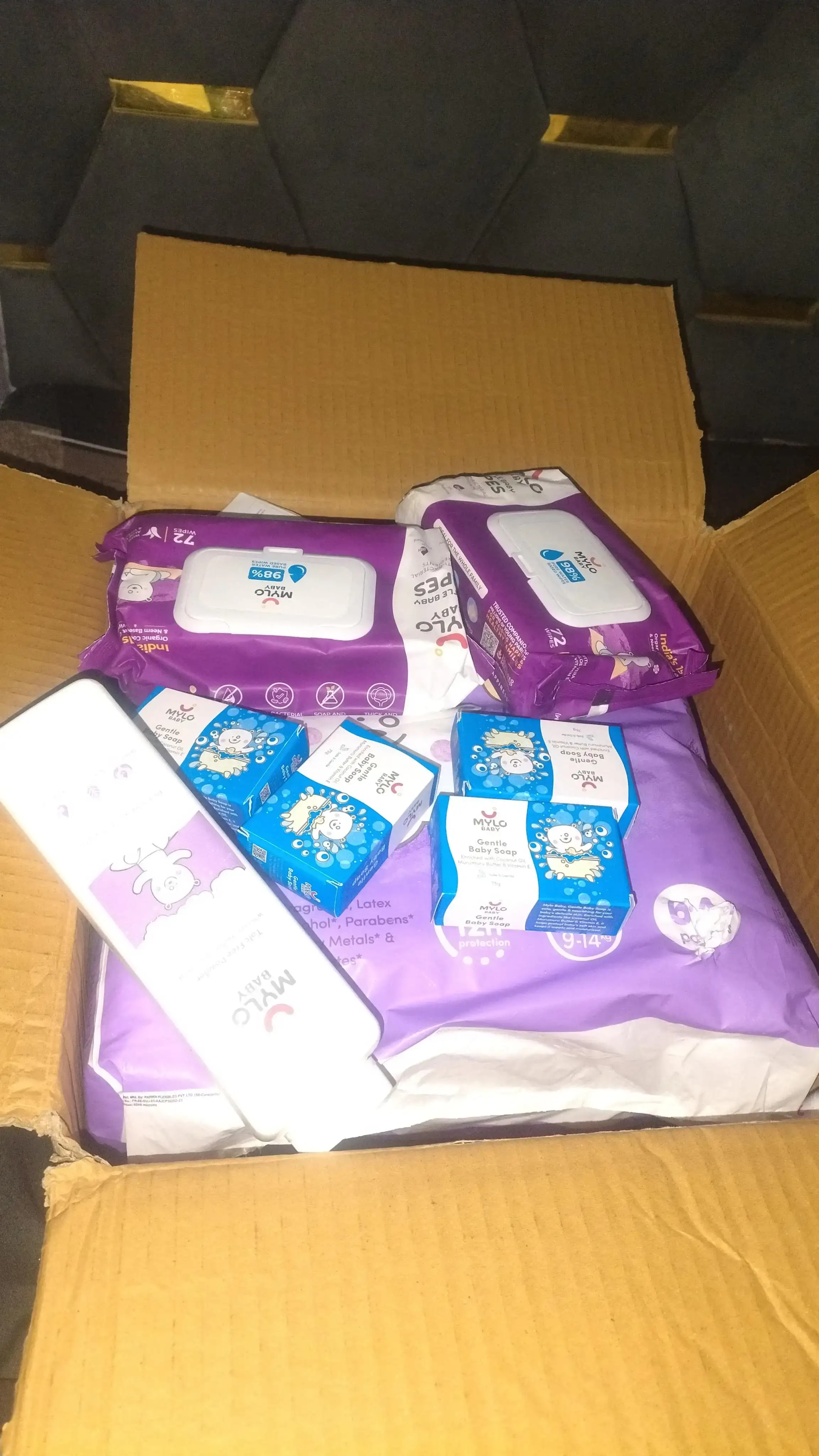 Super Saver Combo - Baby Diaper Pants Medium (M) Size 7-12 kgs (76 count) Leak Proof + Tummy Roll On For Baby For Gas & Colic - 40 ml