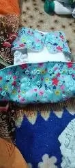 Adjustable Washable & Reusable Cloth Diaper With Dry Feel, Absorbent Insert Pad (3M-3Y) Prevents Rashes - Floral Spring - Pack of 1