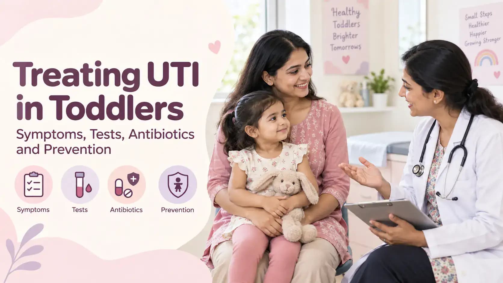 Treating UTI in Toddlers: Symptoms, Tests, Antibiotics and Prevention
