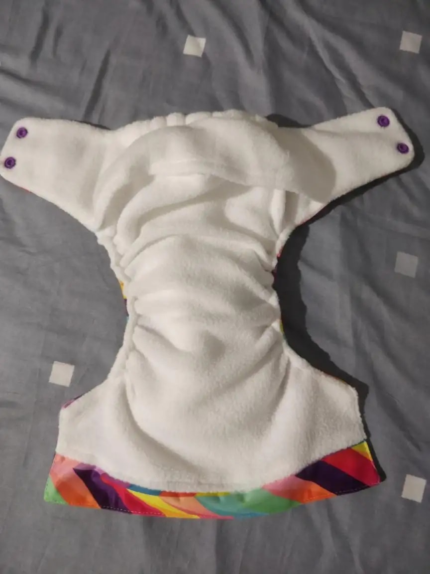 Adjustable Washable & Reusable Cloth Diaper With Dry Feel, Absorbent Insert Pad (3M-3Y) Prevents Rashes - Floral Spring - Pack of 1