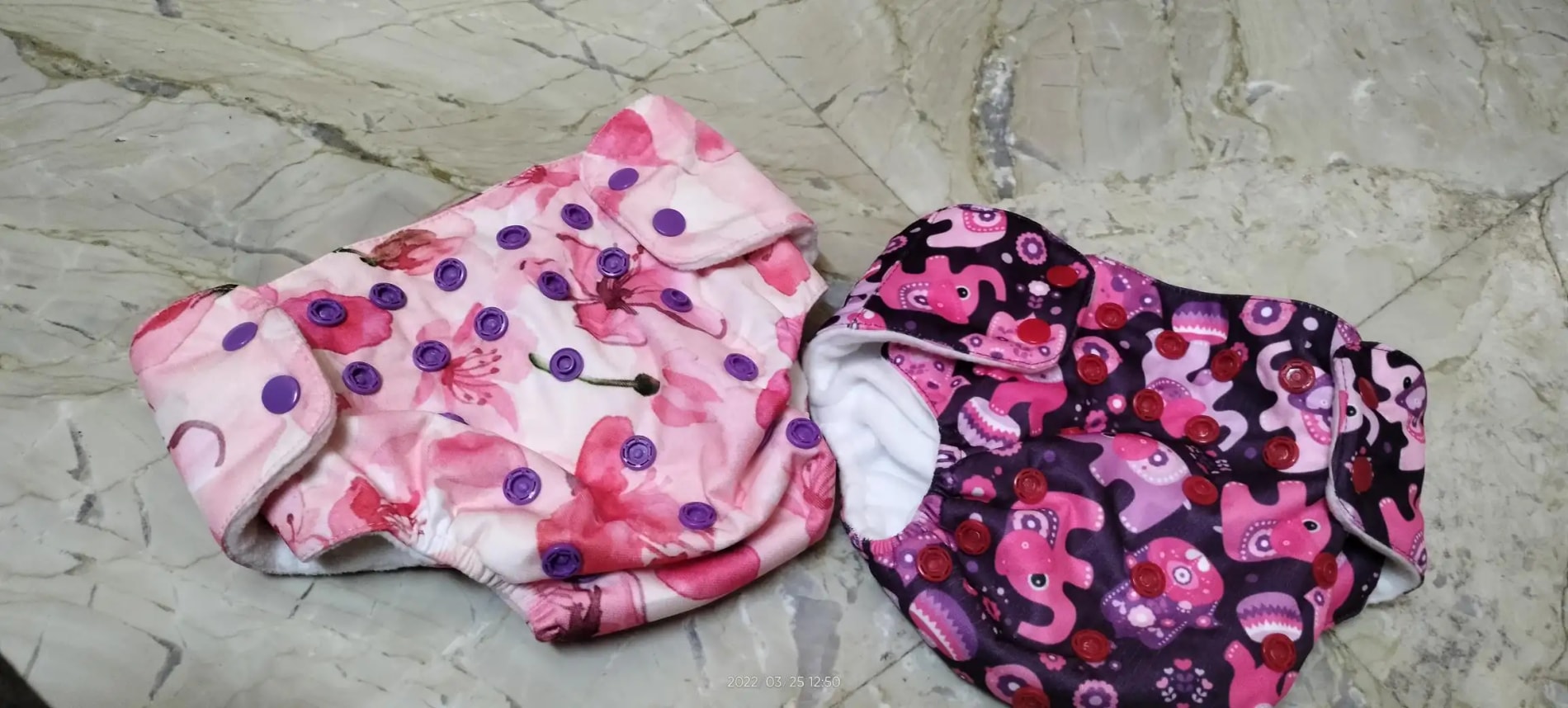 Adjustable Washable & Reusable Cloth Diaper With Dry Feel, Absorbent Insert Pad (3M-3Y) Prevents Rashes - Floral Spring - Pack of 1