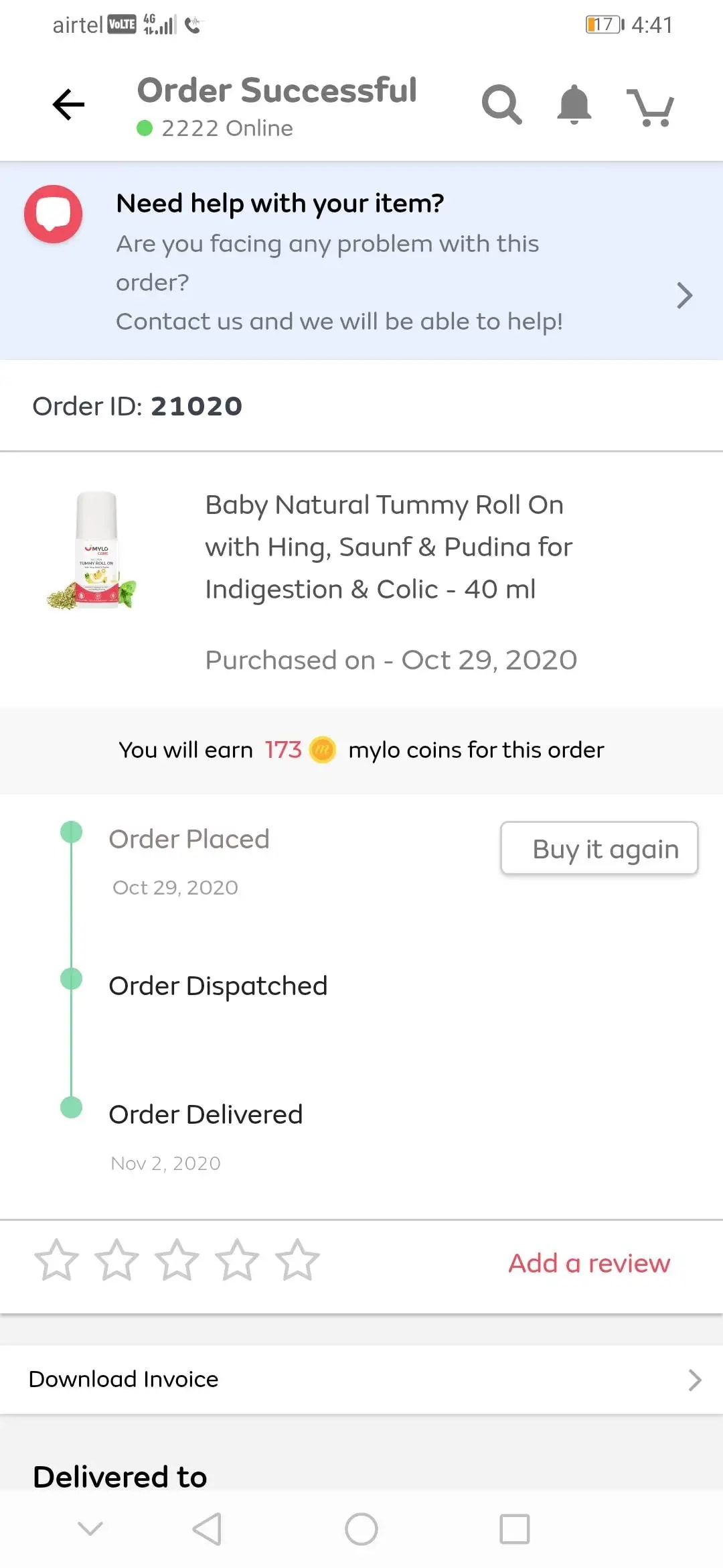 Tummy Roll On For Baby | Made Safe Australia Certified | Relieves Gas & Colic | Promotes Healthy Burping | Reduces Acid Reflux | 40 ml