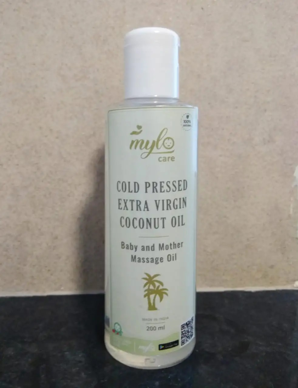 Cold Pressed Extra Virgin Coconut Oil for Skin & Hair - Nourishes Skin Deeply | Reduces Dandruff | Strengthens Hair | Soothes Baby's Rashes - 200 ml