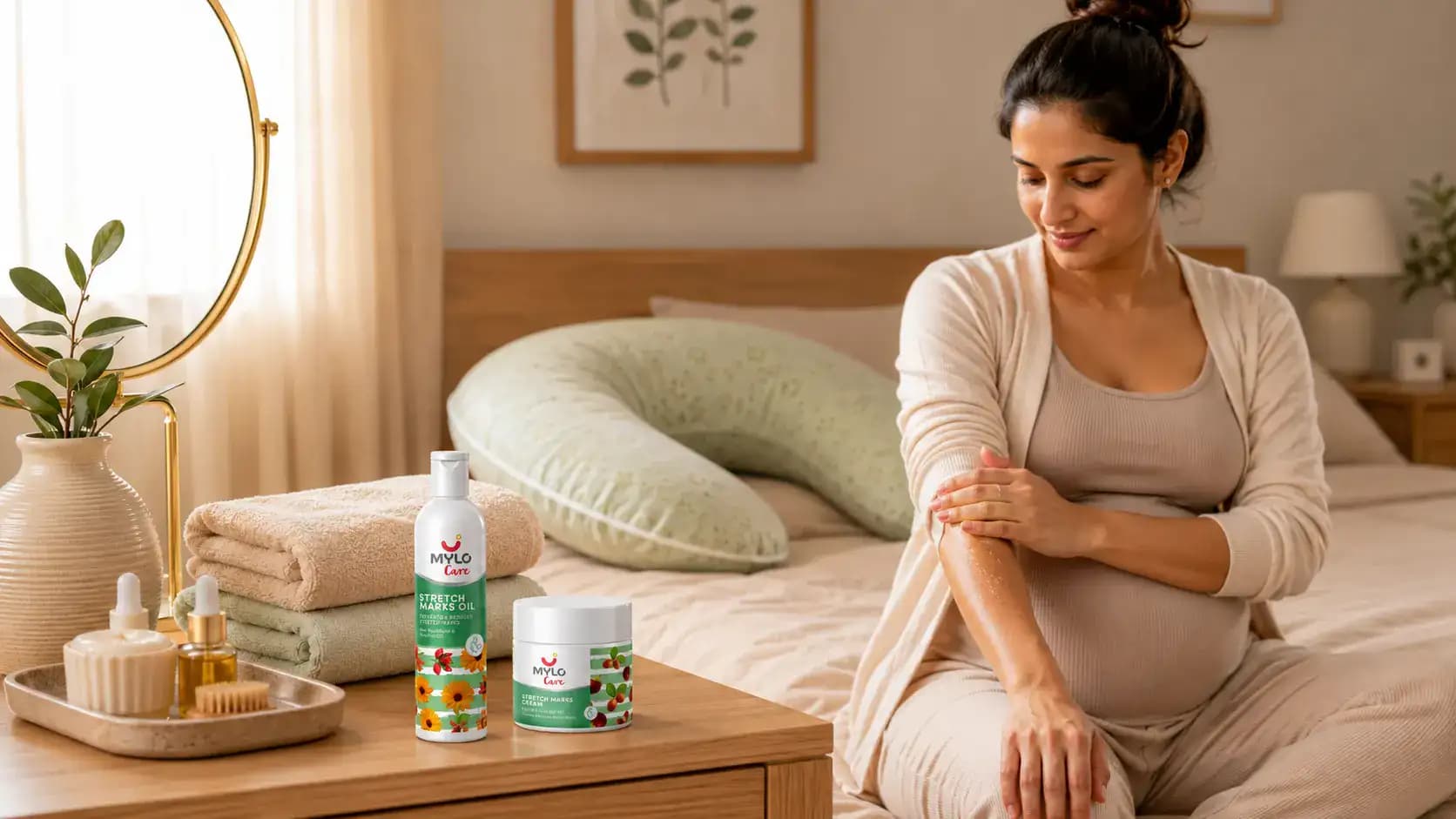 Care For Hair And Stretch Marks