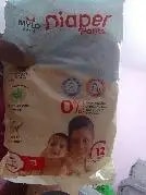 Mylo Baby New Born Diaper Pants | Up to 5Kgs | with Wetness Indicator | 92 Count